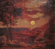 Albert Pinkham Ryder The Lovers' Boat oil